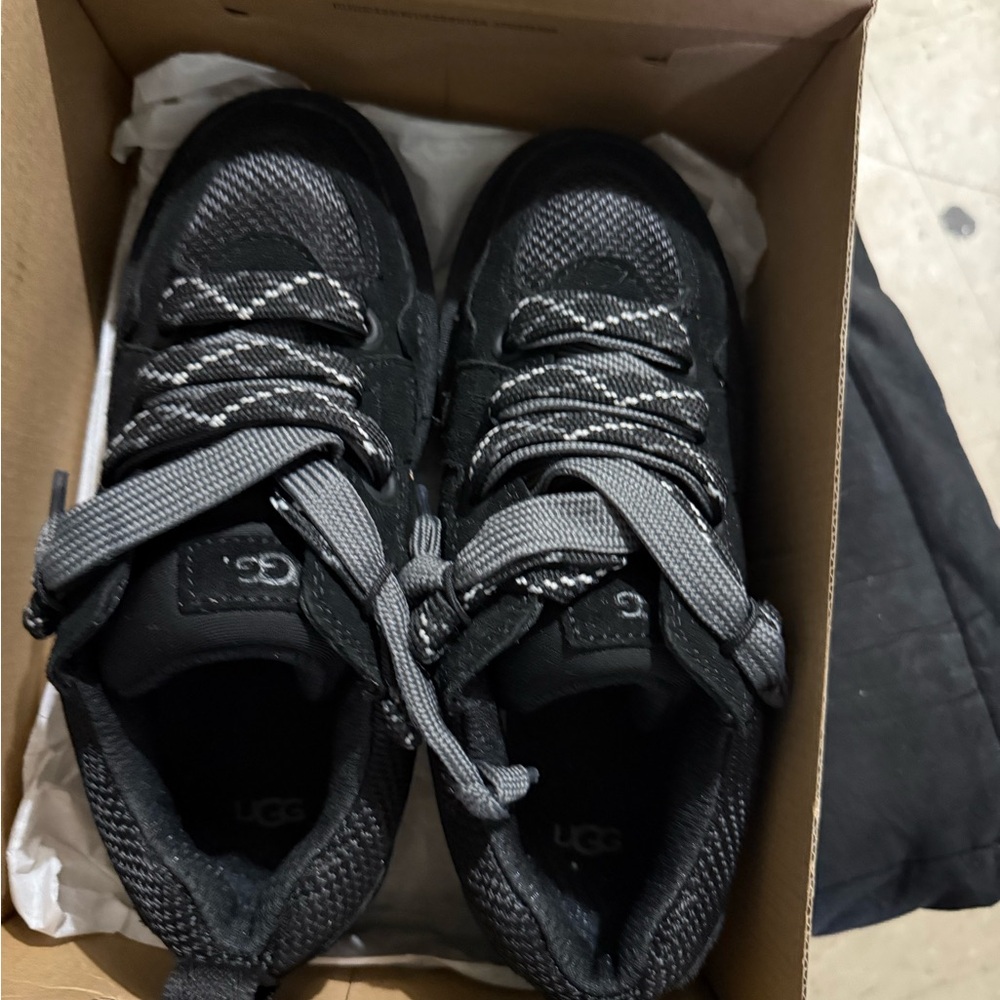 UGG Black and Gray Sneakers with Breathable Mesh Design